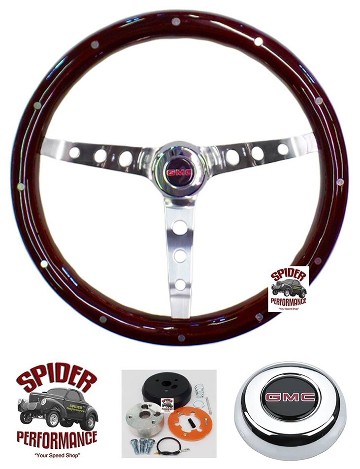 1980-1987 Suburban Jimmy GMC pickup wood steering wheel 15