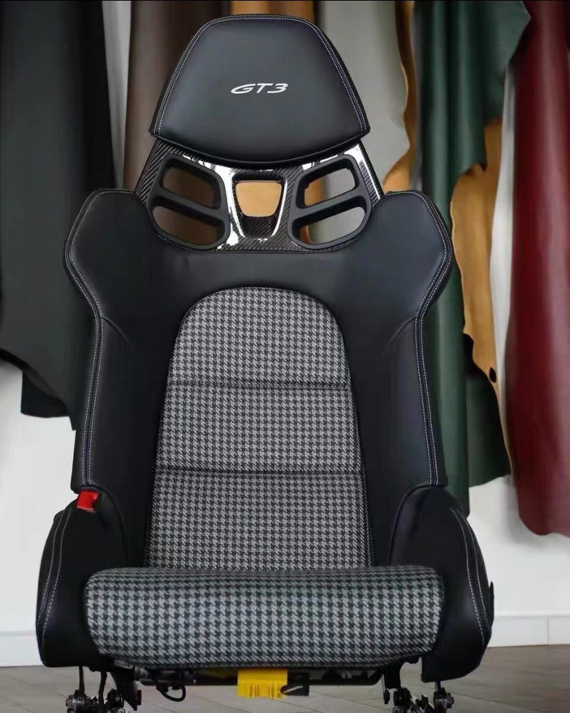 Porsche 911 918 992 718 Bezüge Bucket Black+Grey Seats GT3 Schalensitze 1 Side