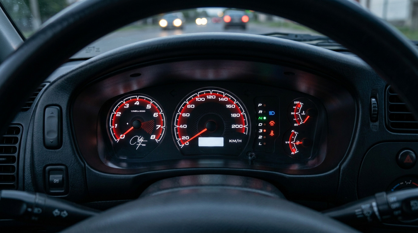 Mitsubishi Lancer - Colt - Mirage 1995–1999 (km/h or mph available)