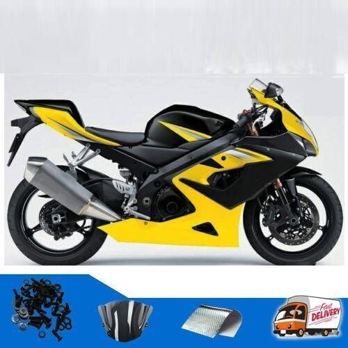 NT Injection Kit Yellow Black Fairing Fit for  2005-2006 GSXR 1000 m007
