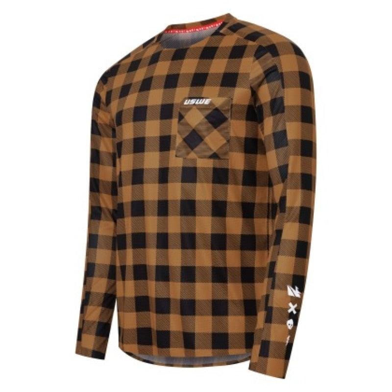 USWE Flannel Long Sleeve Lightweight Off-Road Jersey Bronze - Large USWE Flannel Long Sleeve Lightweight Off-Road Jersey Bronze - Large