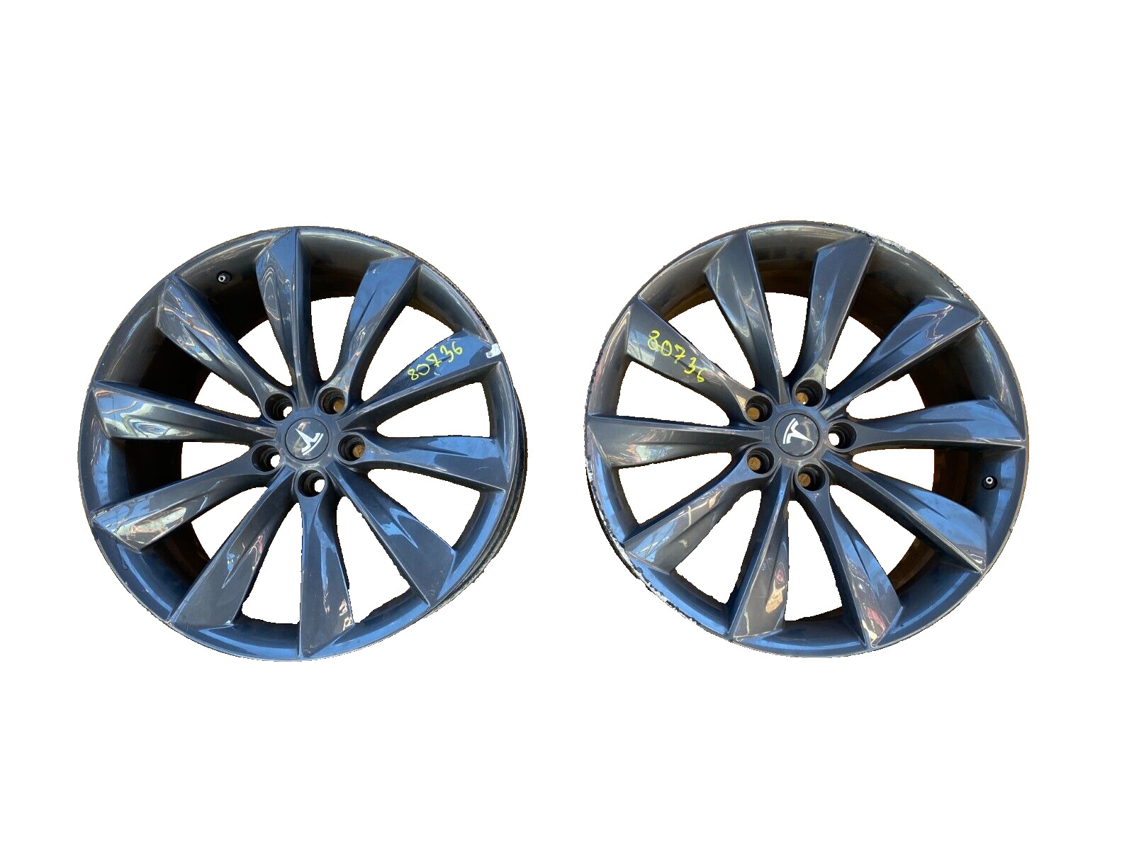 2016-2020 Tesla Model S MS PAIR Twin Turbine Wheel Rim 21\