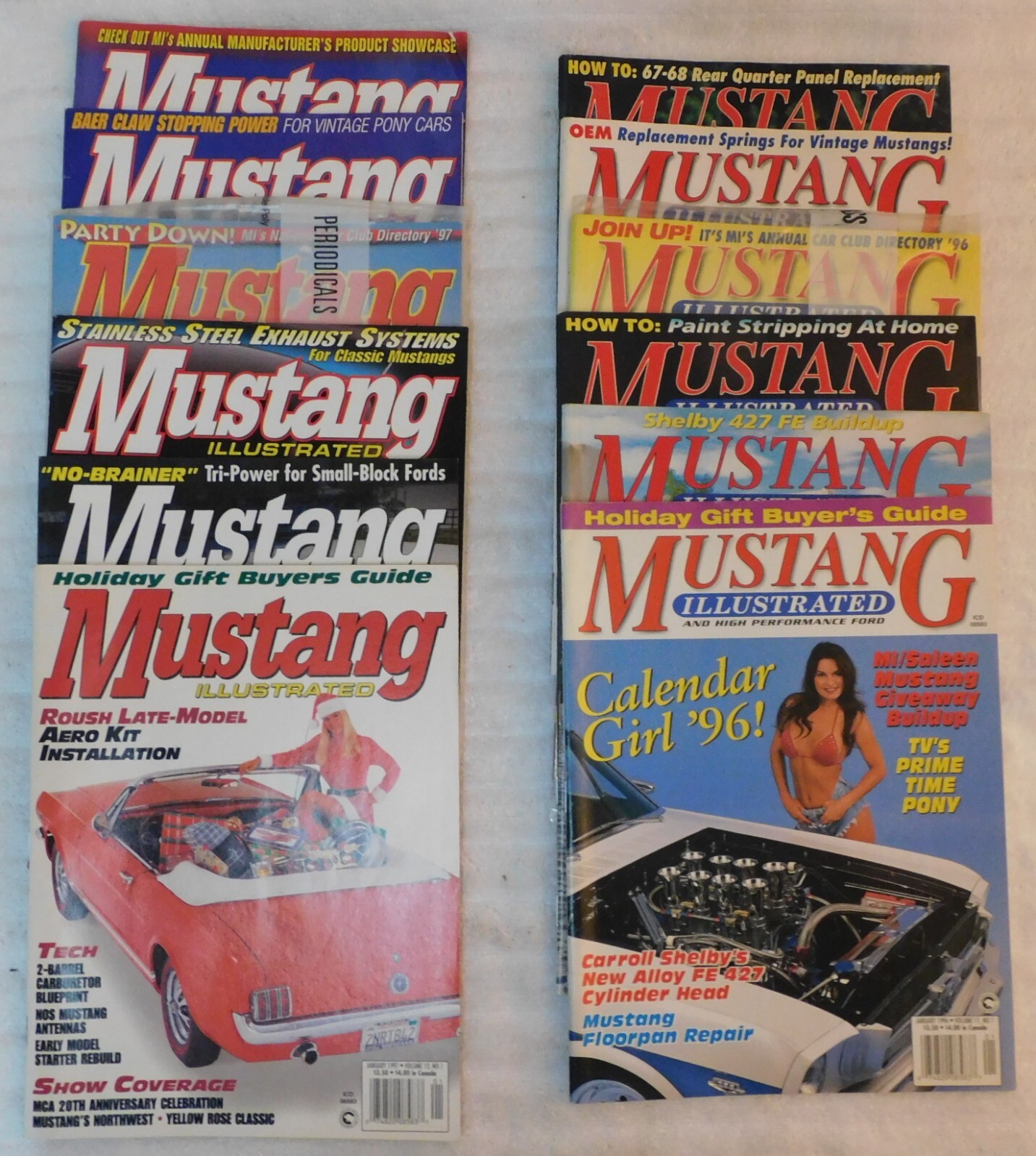MUSTANG ILLUSTRATED Magazine All Issues JAN MAR MAY JUL SEP NOV 1996 1997 MUSTANG ILLUSTRATED Magazine All Issues JAN MAR MAY JUL SEP NOV 1996 1997