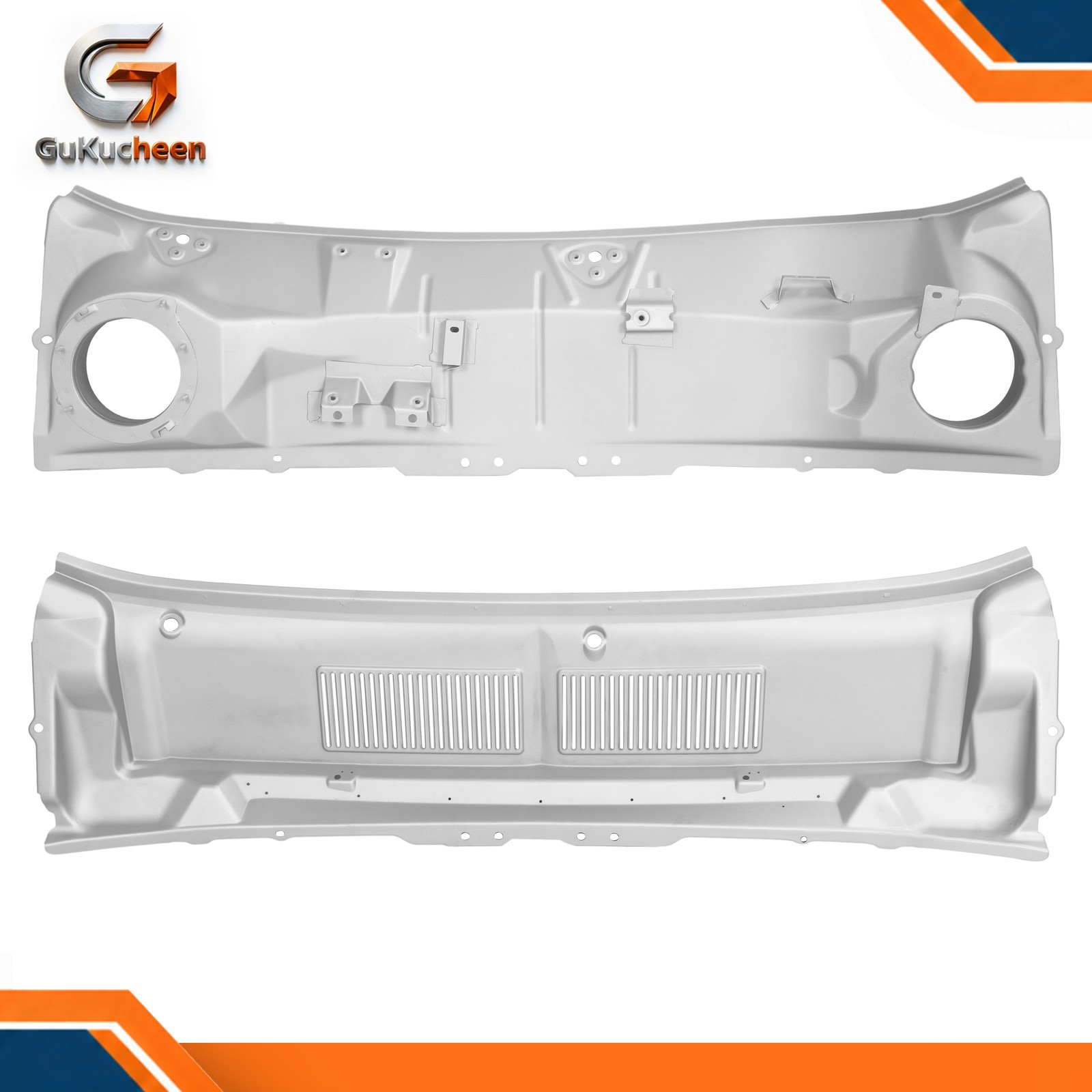 2PCS Upper+Lower Windshield Wiper Cover Cowl Panel For Ford Mustang 1967-1968