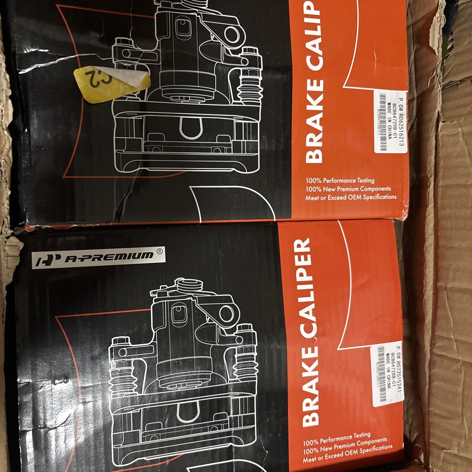 Pair A-Premium Disc Brake Caliper BCB84729B-C and BCB84728B-C drivers/passenger