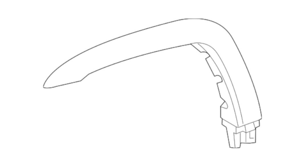 2010-2024 Toyota 4Runner Fender Flare - Toyota (53848-35906) 2010-2024 Toyota 4Runner Fender Flare - Toyota (53848-35906)