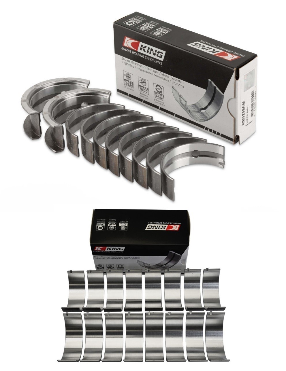KING Rod & Main Bearings for Ford 429 460 V8 1968-1997 MB5650SI CR816SI
