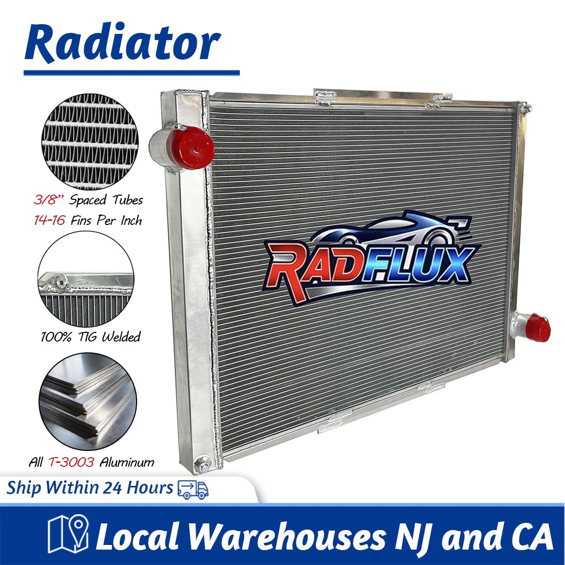 Radiator Fits for Peterbilt 330 X43196 MT 1997-2003 1998 Aluminum #0706875A001 
