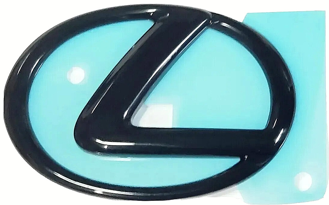 FITS LEXUS IS500 PEARL BLACK EMBLEM W ALIGN PINS REAR TRUNK 2022 2023 FITS LEXUS IS500 PEARL BLACK EMBLEM W ALIGN PINS REAR TRUNK 2022 2023