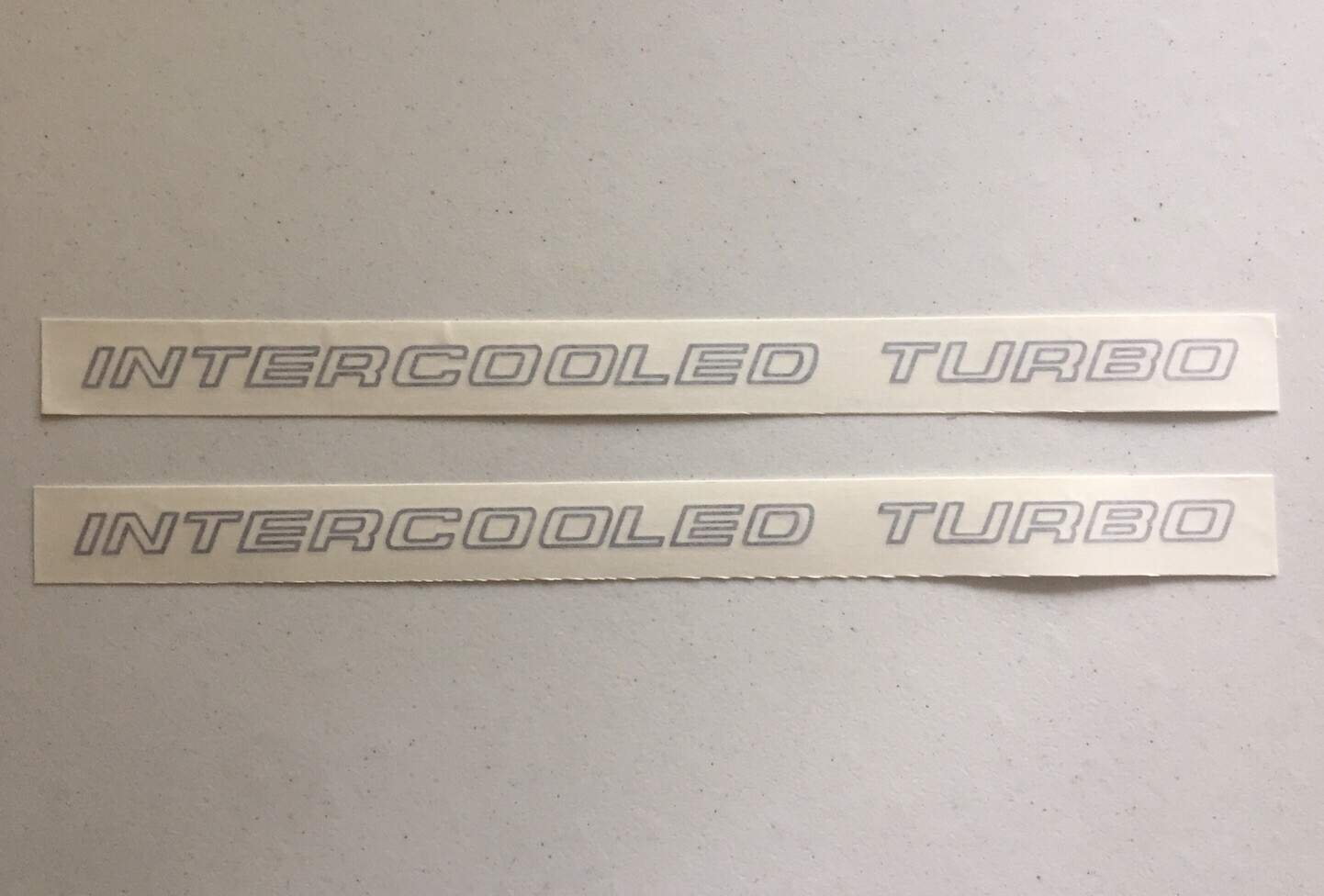 New 1989-1991 Shelby Dodge Daytona Intercooled Turbo Hood Decal Pair IROC