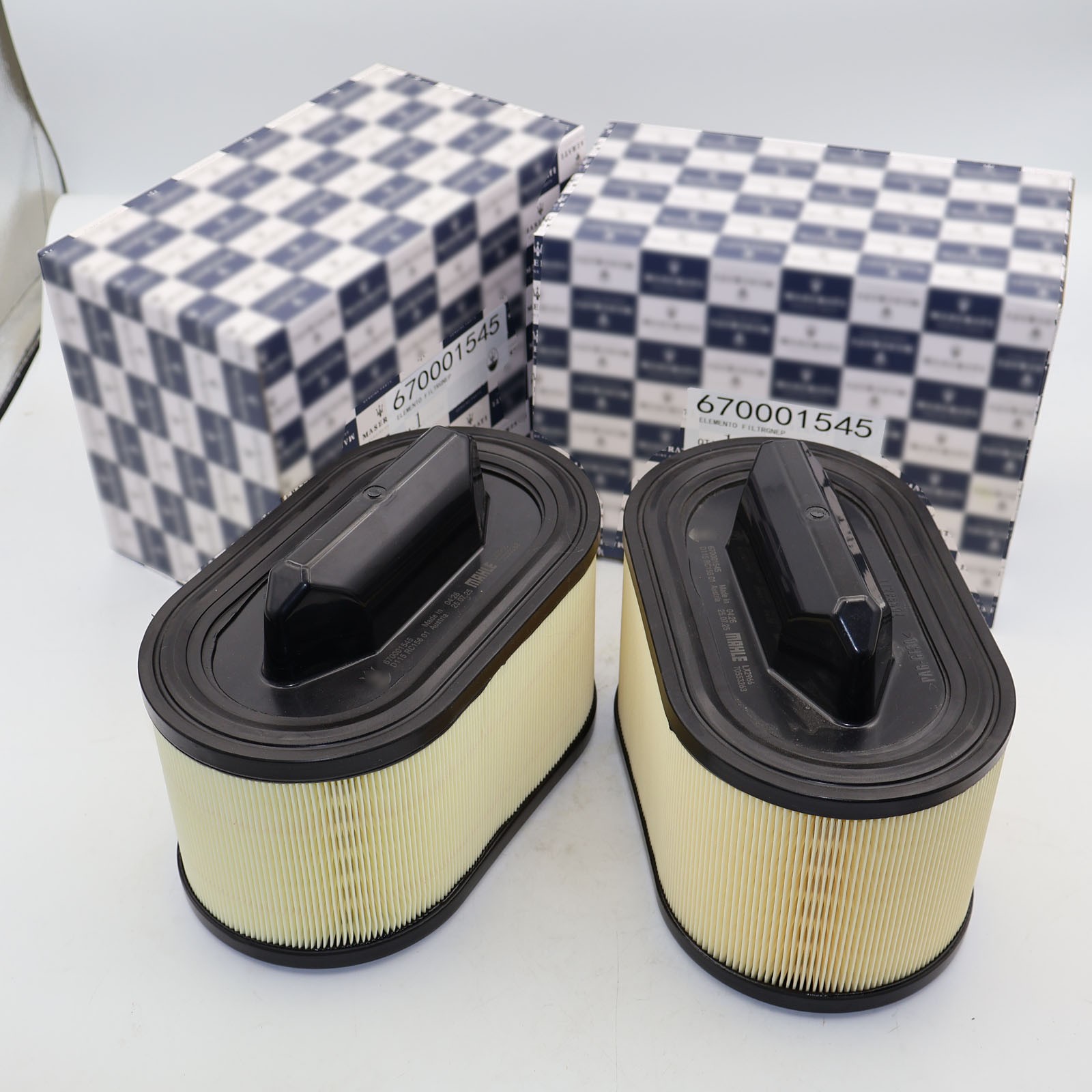 New For Maserati Engine Air Filter Ghibli Quattroporte Levante 670001545 2Pcs New For Maserati Engine Air Filter Ghibli Quattroporte Levante 670001545 2Pcs