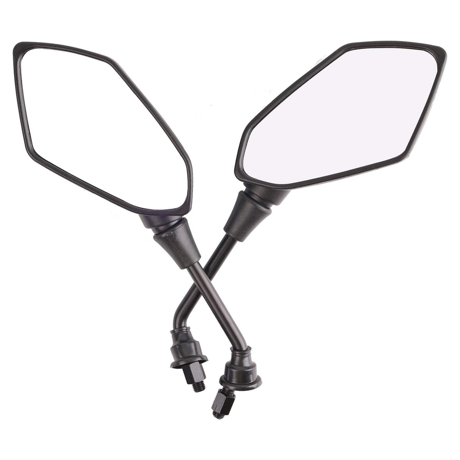 8mm 10mm Universal End Rear View Side Mirrors  For Motorcycle  ATV Bike E-Bike