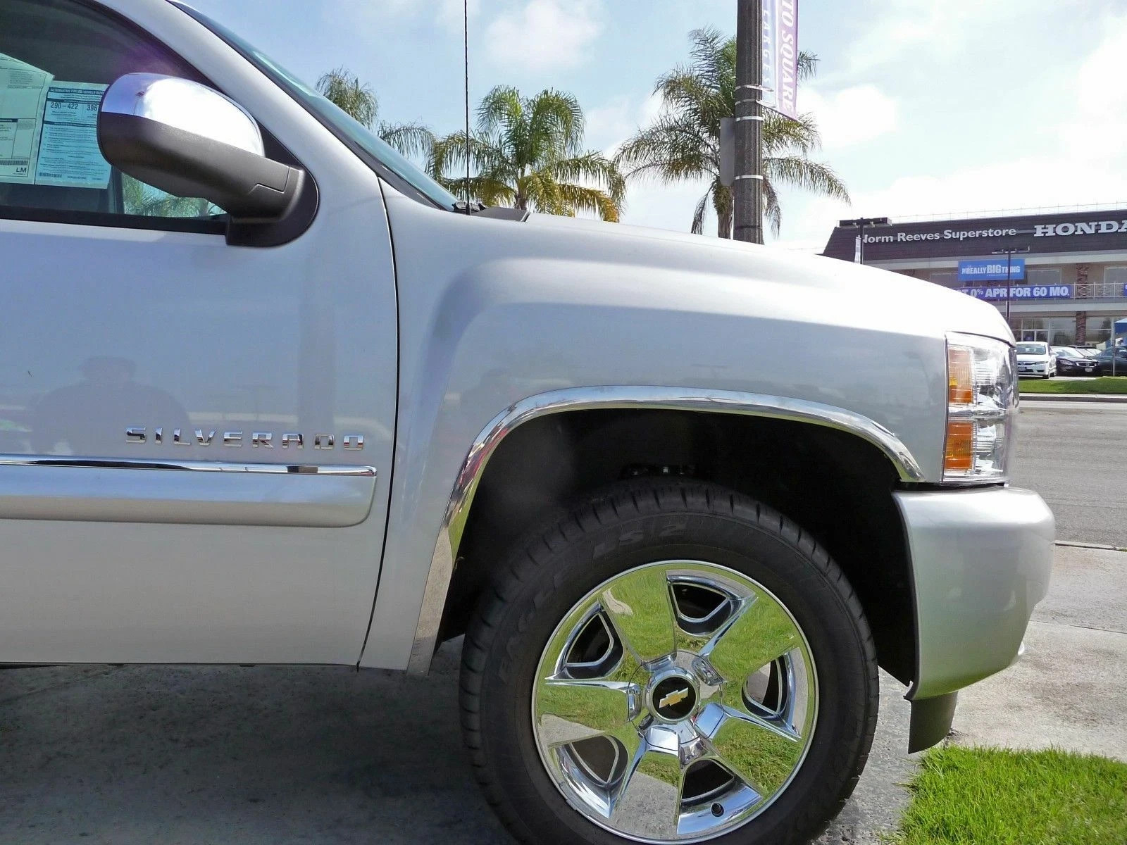 FOR 07-13 Chevy Silverado 1500 Chrome Stainless Steel Fender Trim Molding Flares