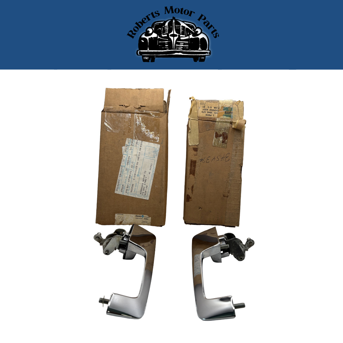 New Old Stock Outside Door Handle Pair For 1969-1970 C Body #3454396 & 3454397