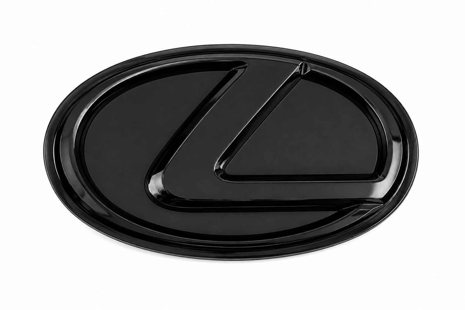 140x95mm Gloss Black Front Grille Emblem Overlay for Lexus IS F 2008-2014 140x95mm Gloss Black Front Grille Emblem Overlay for Lexus IS F 2008-2014