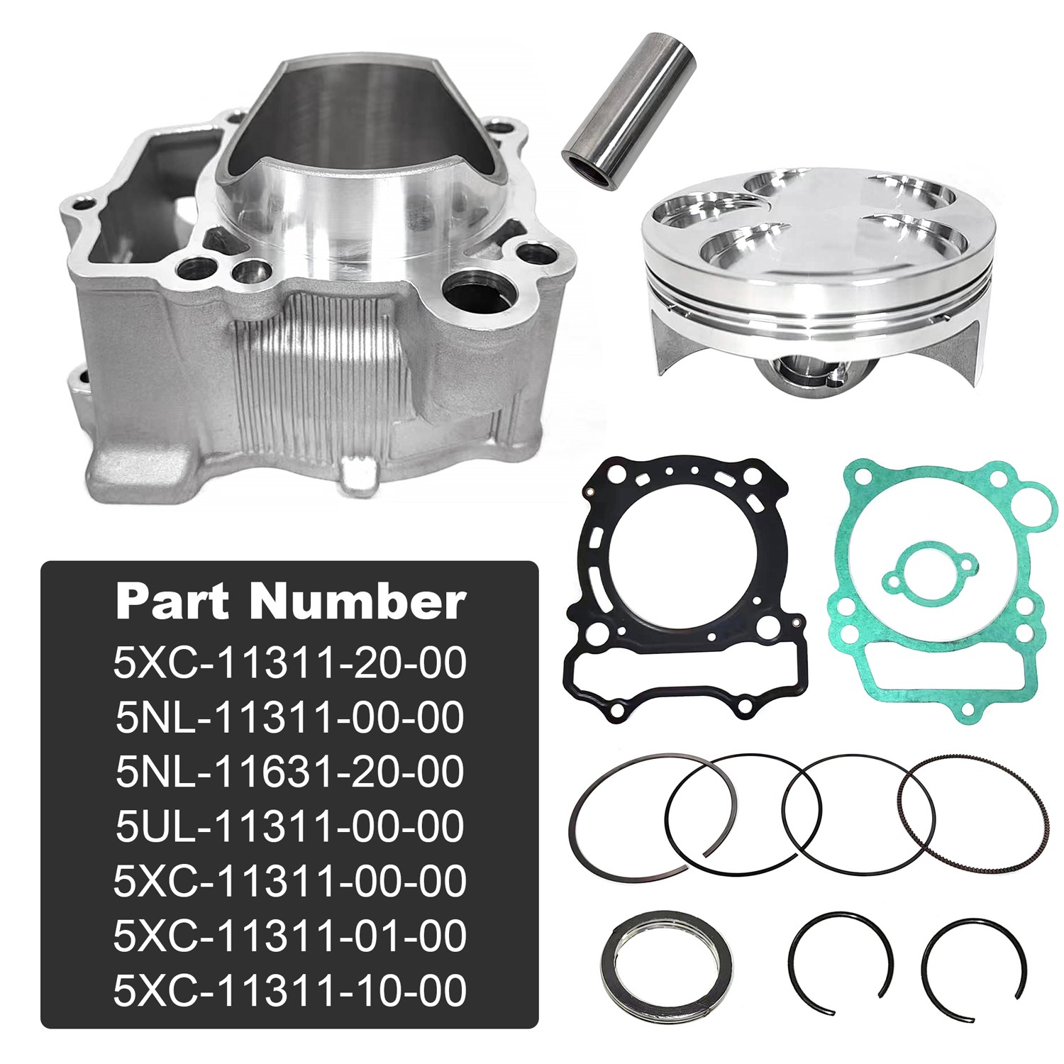 For 2001-2013 YZ250F WR250F Cylinder & Piston Ring & Valves Rebuild Kit STD 77mm For 2001-2013 YZ250F WR250F Cylinder & Piston Ring & Valves Rebuild Kit STD 77mm
