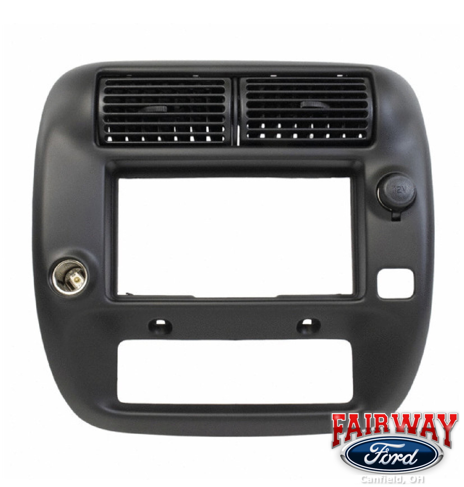 97 thru 06 Ranger Black Instrument Trim Panel for 2WD w/Fog Lamps 5L5Z1004302EAA