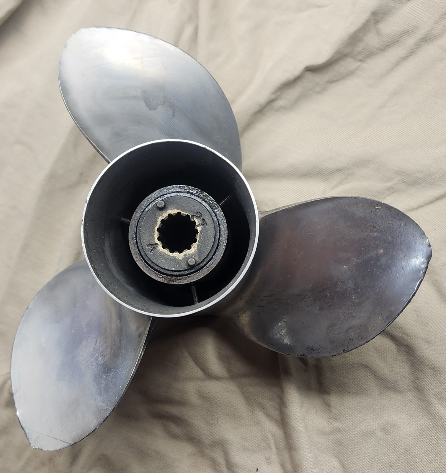 Quicksilver Propeller 48-76230-14, A5 14P Mercury 13 spline 10 3/8 X 14, 25-70hp