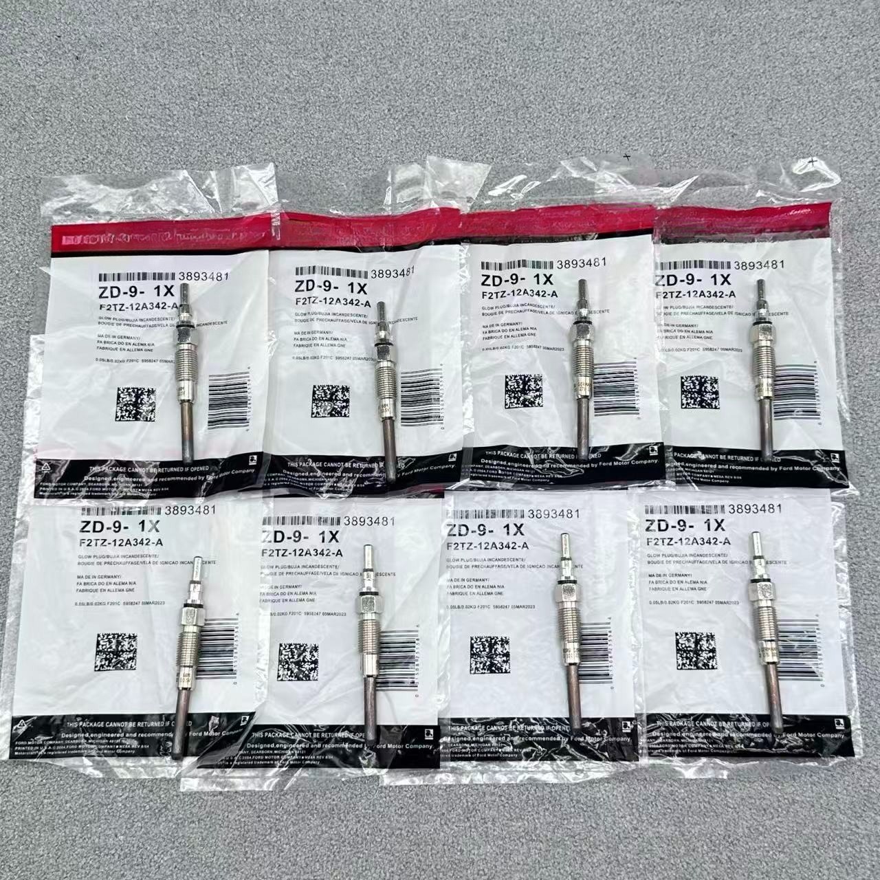 Set of 8 Ford Motorcraft ZD-29 Glow Plugs F2TZ-12A342-A For 1988-1994 7.3L IDI Set of 8 Ford Motorcraft ZD-29 Glow Plugs F2TZ-12A342-A For 1988-1994 7.3L IDI