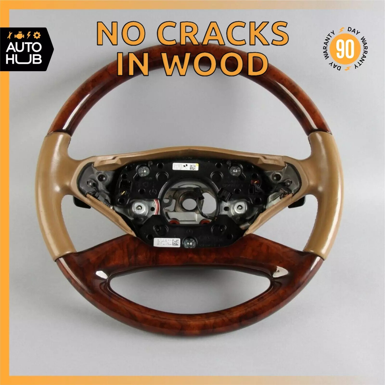 10-14 Mercedes W221 S550 S400 CL550 Steering Wheel w/ Paddle Shifters Beige OEM 10-14 Mercedes W221 S550 S400 CL550 Steering Wheel w/ Paddle Shifters Beige OEM