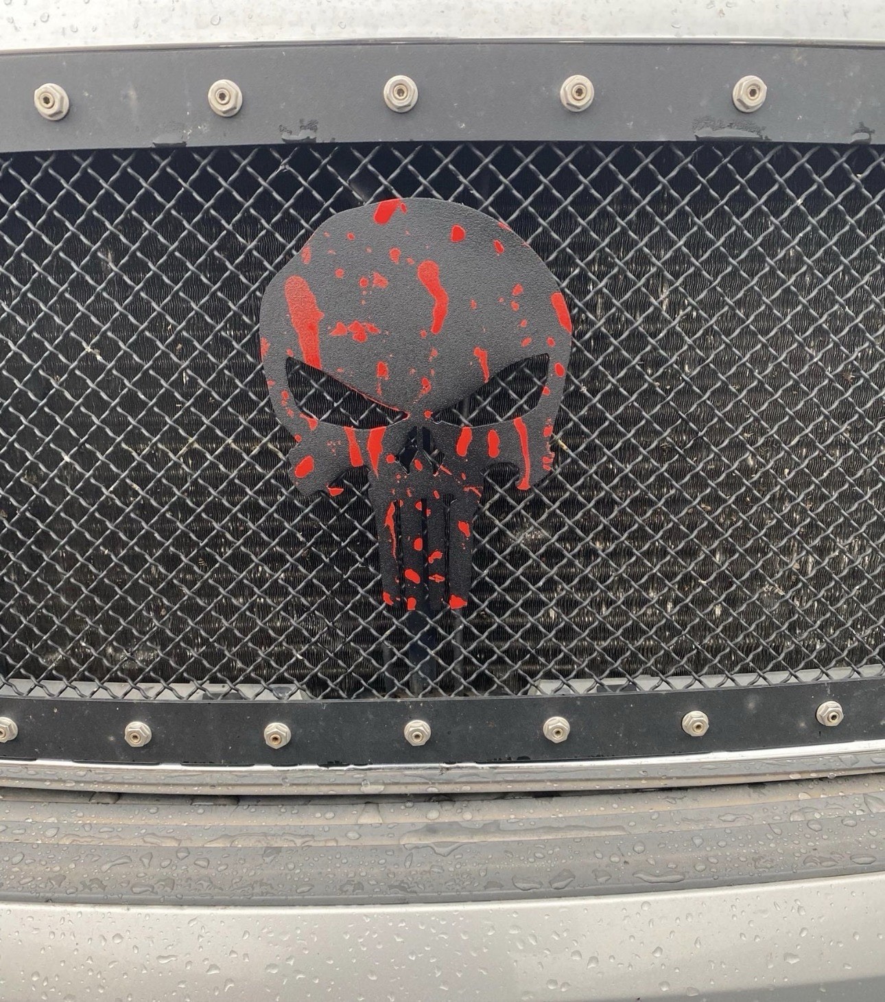 Halloween Punisher Bloody 6” Grille Emblem
