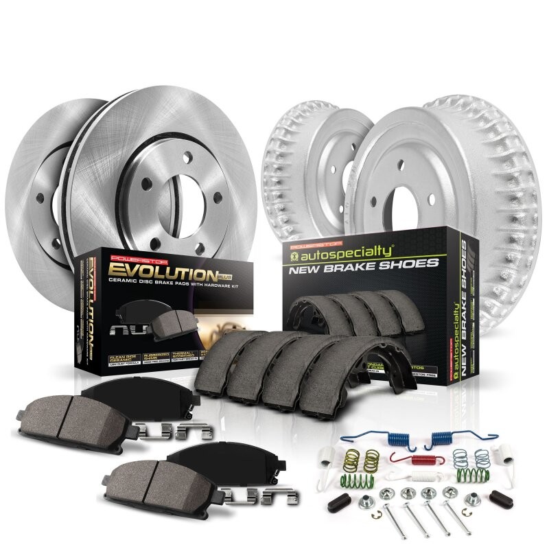 PowerStop Drum and Shoe Kit Stock Replacement Complete Brake Upgrade