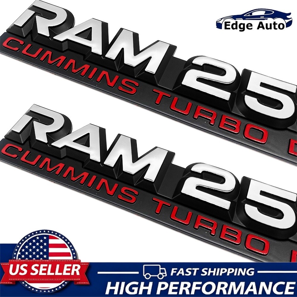 1994 1995 1996 1997 1998 For Ram 2500 Cummins Turbo Diesel Fender Emblems Badge