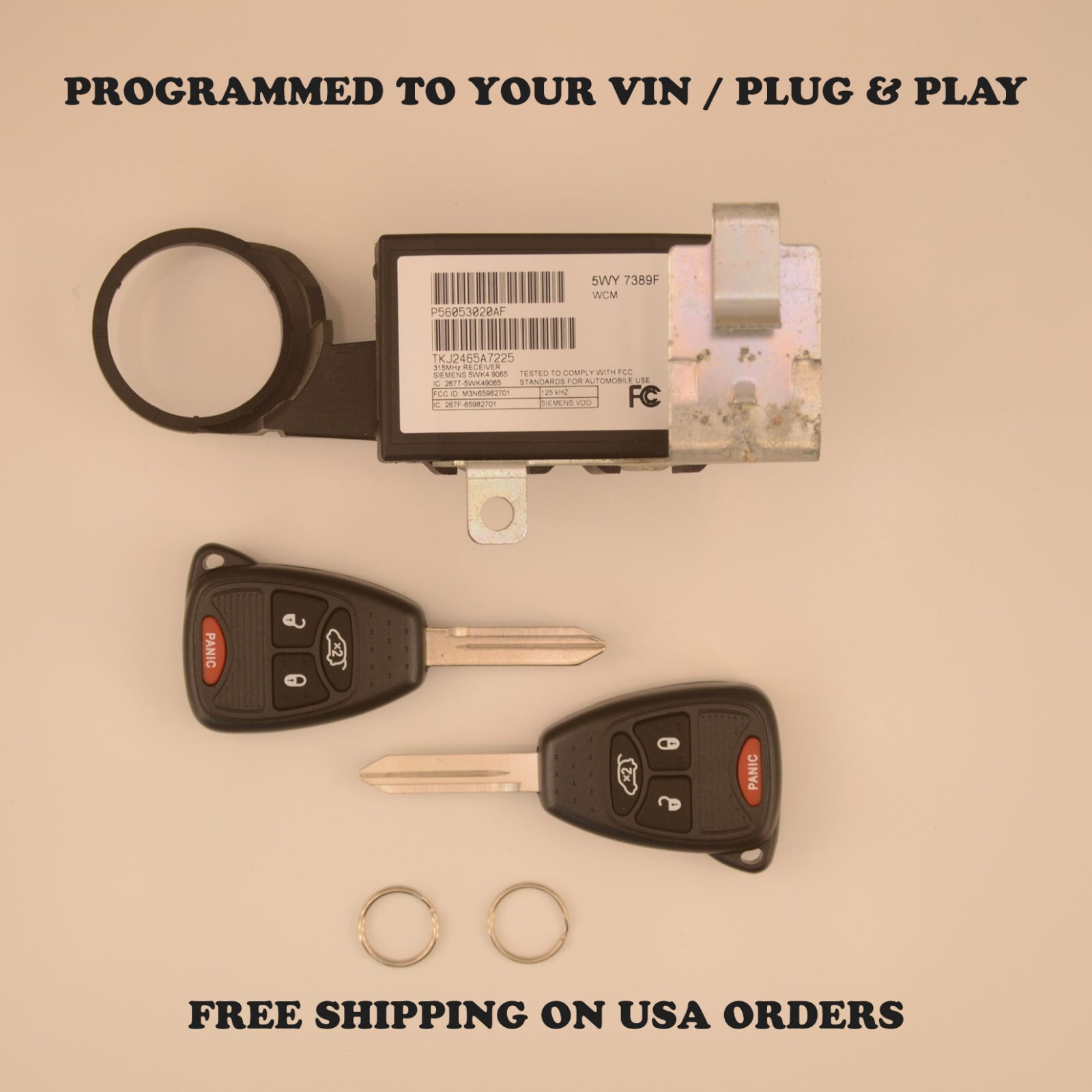 2005-2007 Jeep Liberty Immobilizer 56053020AF VIN Programmed Plug & Play