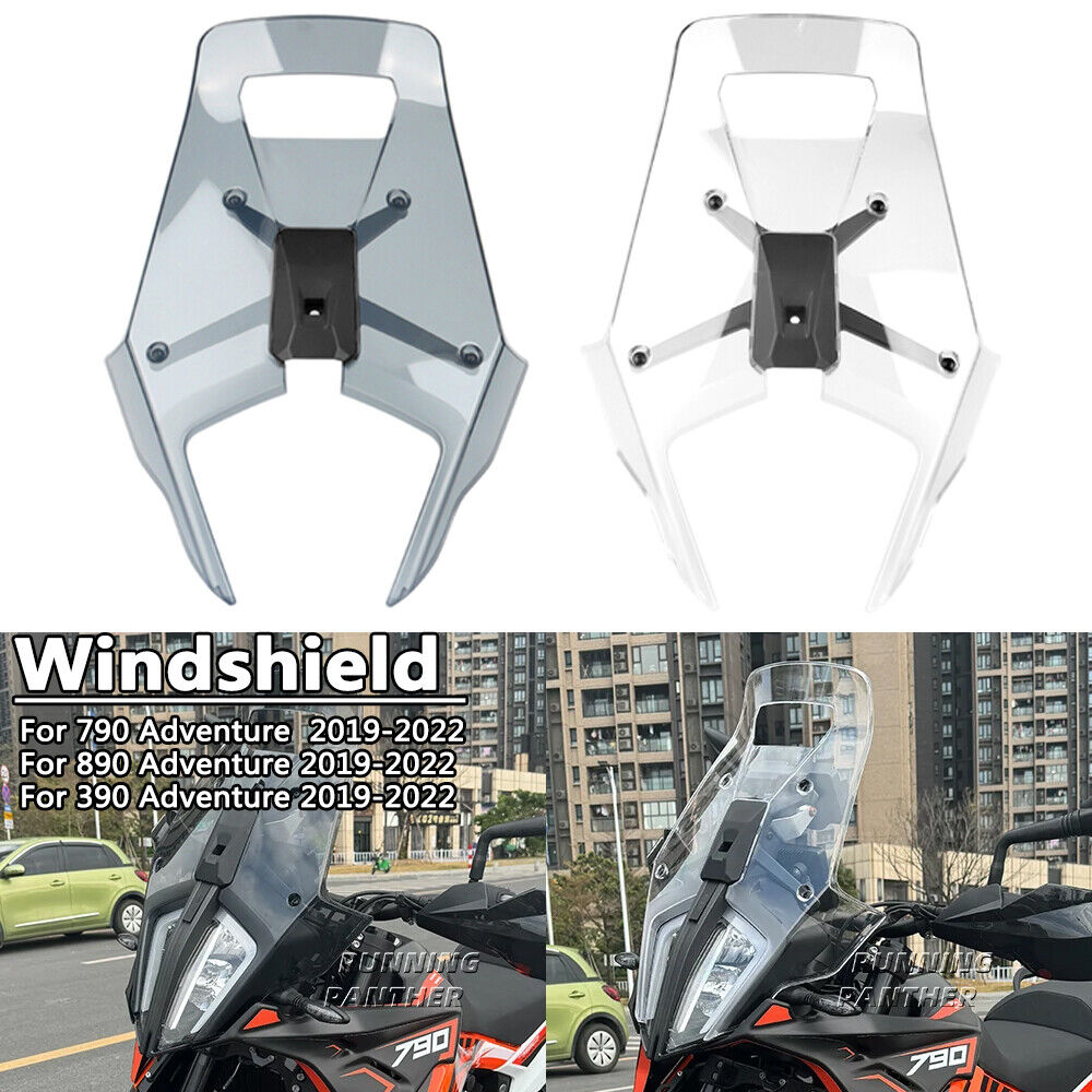 Acrylic Windshield Wind Deflector WindScreen For 390 790 890 Adventure 2019-2022