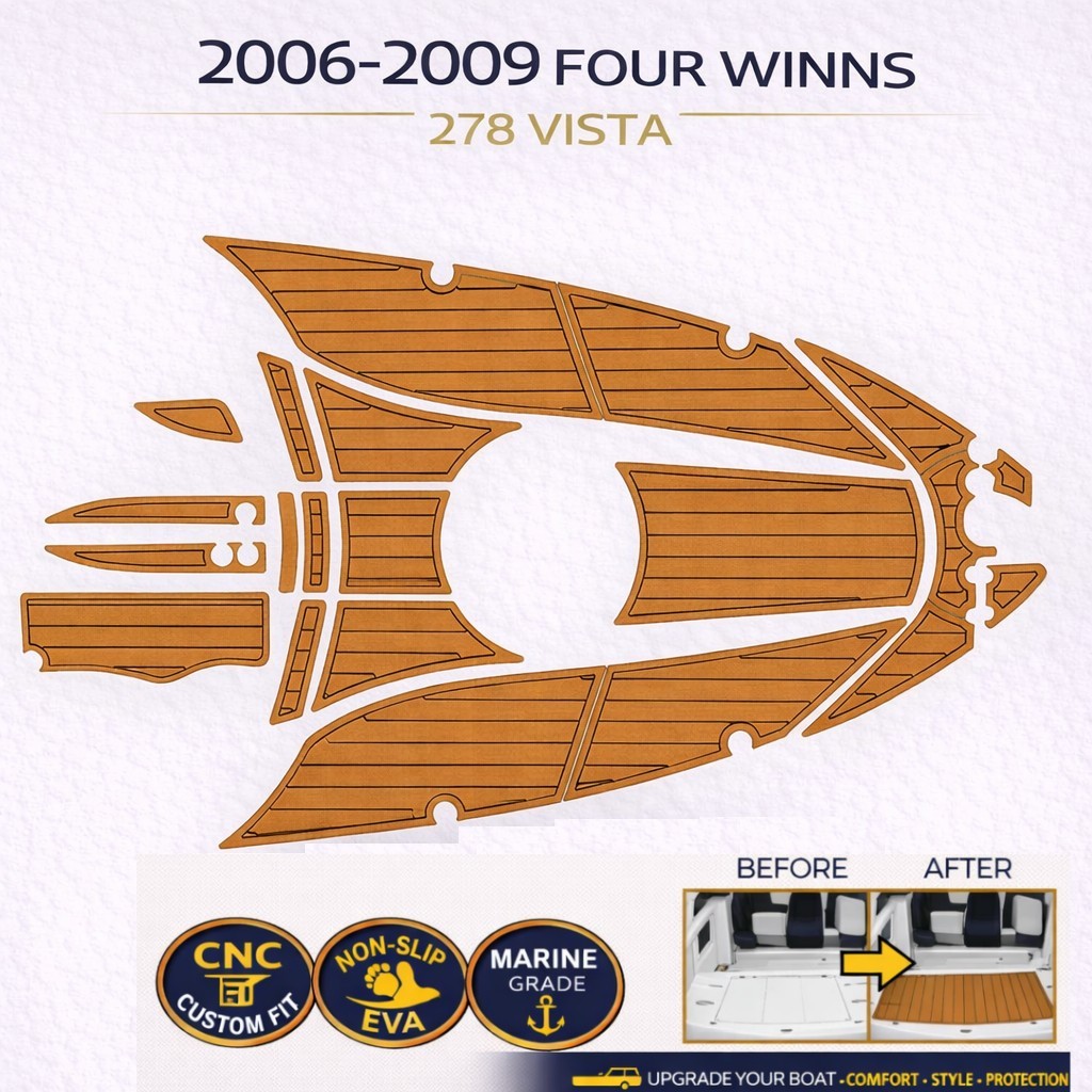 2006-2009 Four winns 278 vista EVA Boat Flooring SeaDek Style Deck Kit