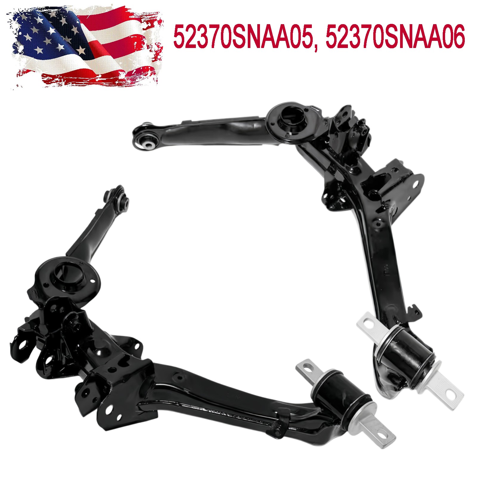 For 2006-2011 Honda Civic Rear Driver + Passenger Lower Suspension Control Arms