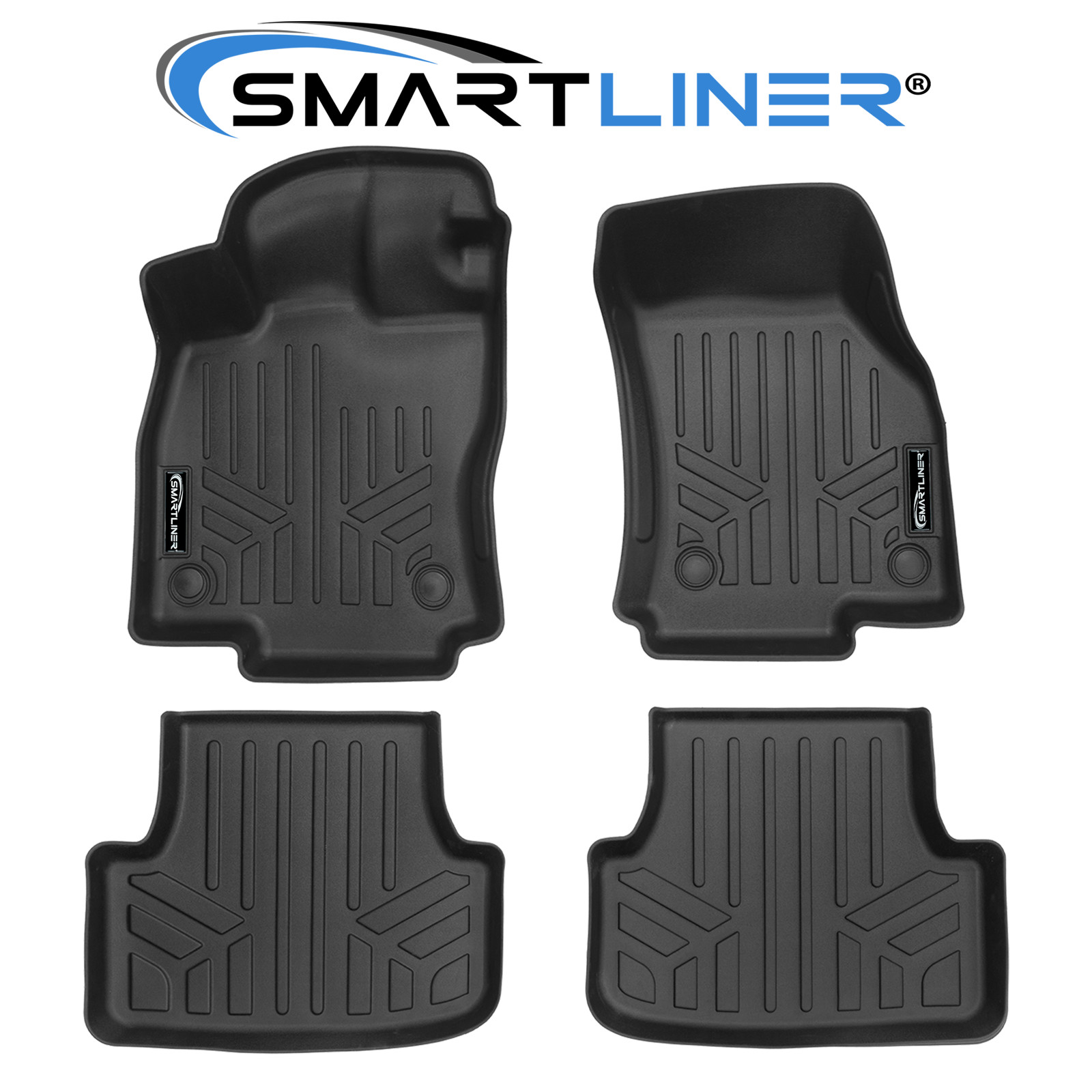 SMARTLINER 2 Row Floor Mats TPE 2015-2025 Volkswagen Golf GTI Golf R Golf Set