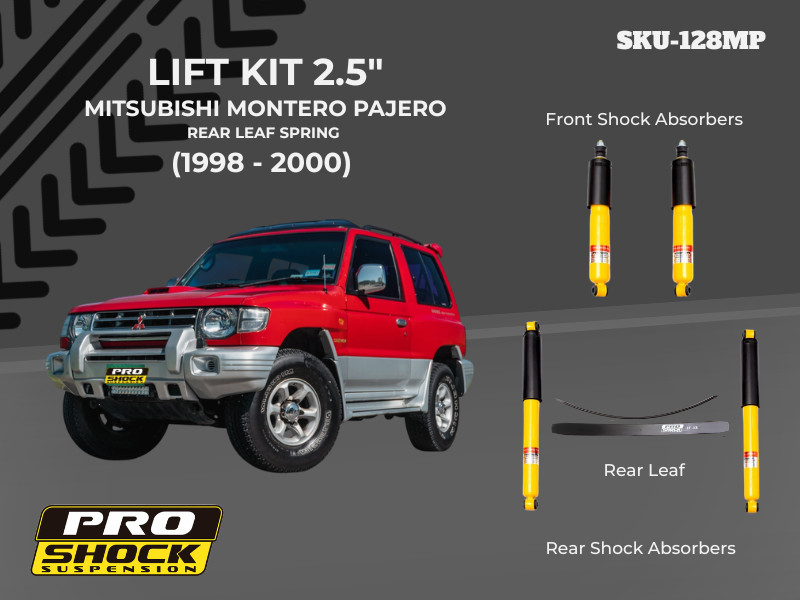 2.5 INCH LIFT KIT MITSUBISHI MONTERO PAJERO (1998-2000) REAR LEAF 2.5 INCH LIFT KIT MITSUBISHI MONTERO PAJERO (1998-2000) REAR LEAF