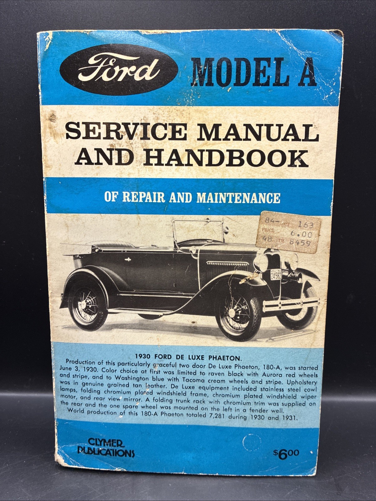 Ford Model A Service Manual And Handbook Of Repair And Maintenance 11th Printing Ford Model A Service Manual And Handbook Of Repair And Maintenance 11th Printing