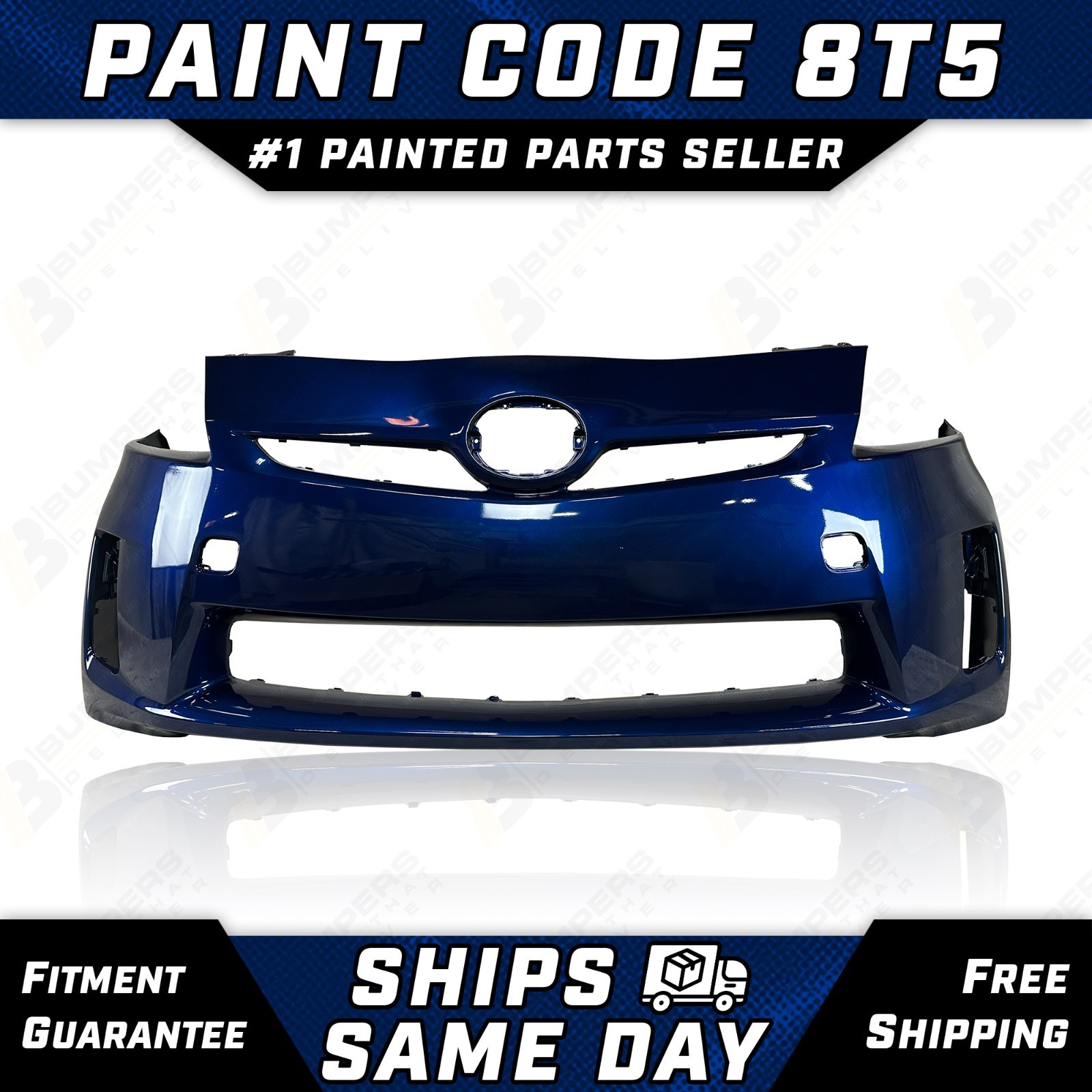 NEW Painted *8T5 Blue Ribbon* Front Bumper Cover for 2010 2011 Toyota Prius
