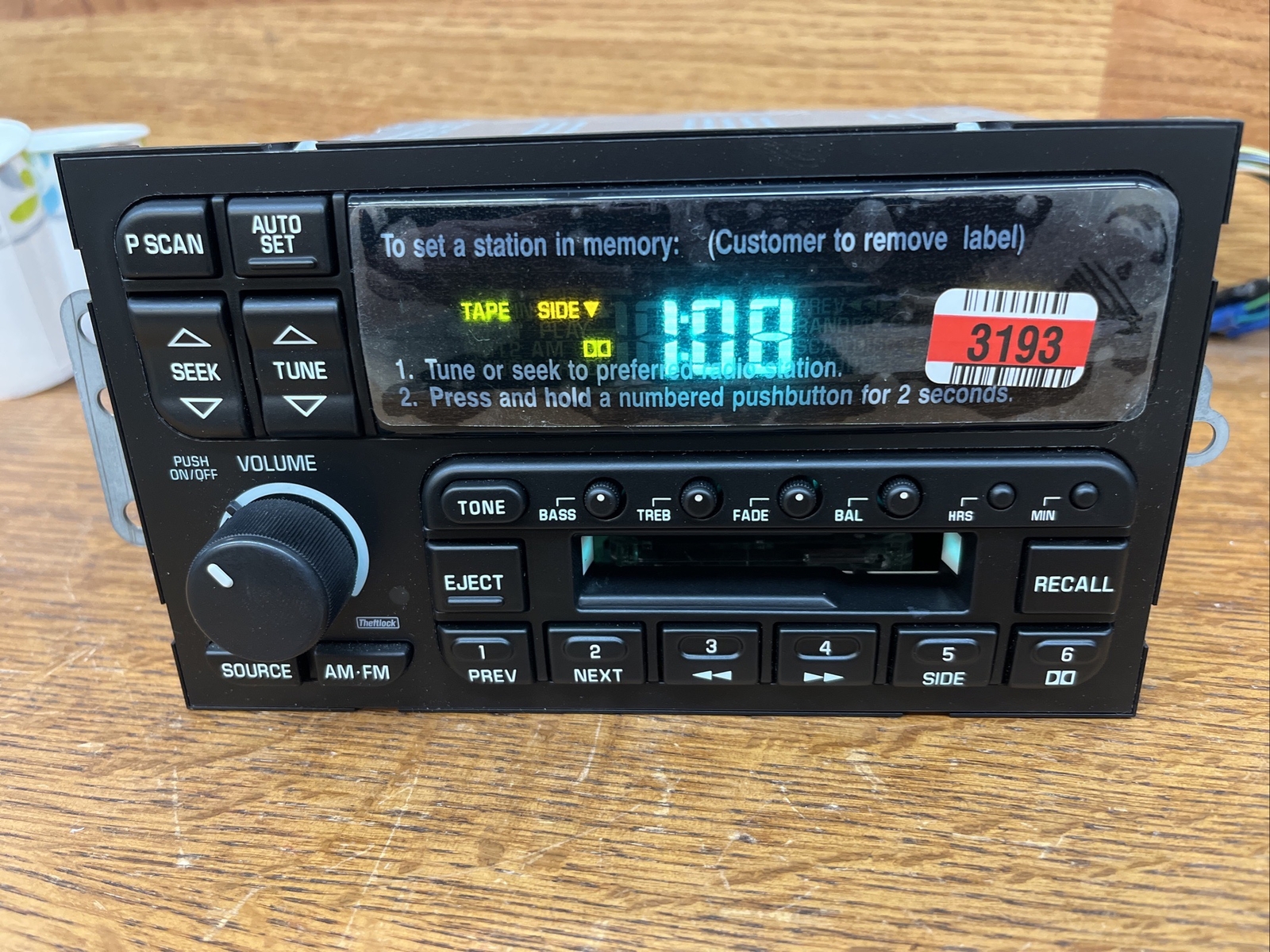 NEW ~ 1995-2003 Buick Park Ave Avenue Regal Riviera AM/FM/Cassette Radio Combo