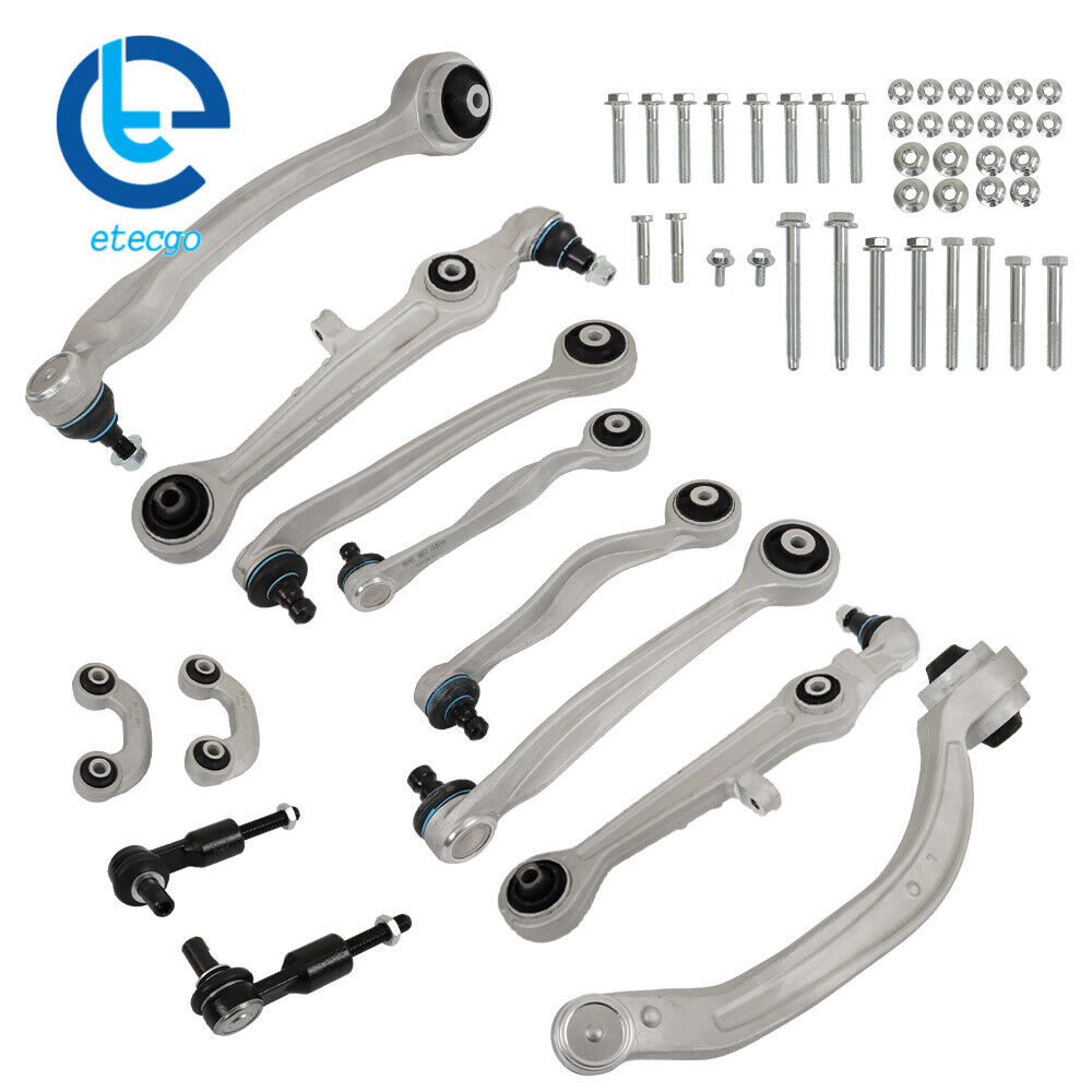 Front Upper&Lower Control Arms Kit For 2000-2008 Audi A4 Quattro B6 B7 3.2L 12x