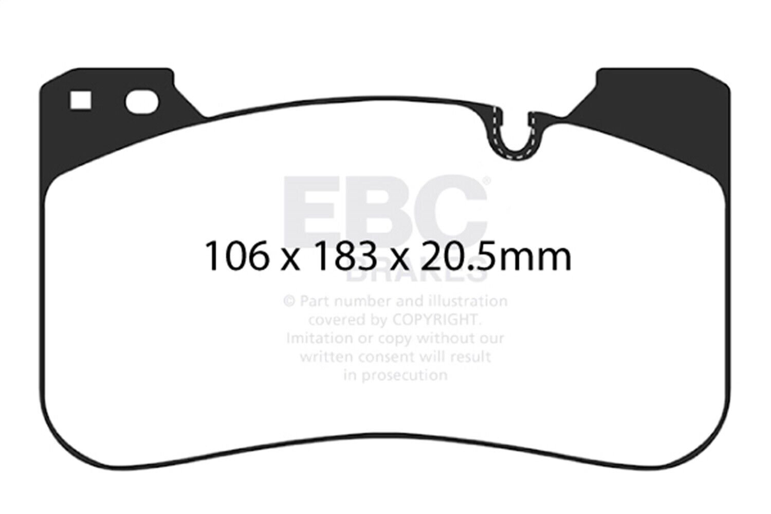 EBC Brakes DP52331NDX Bluestuff NDX Full Race Brake Pads