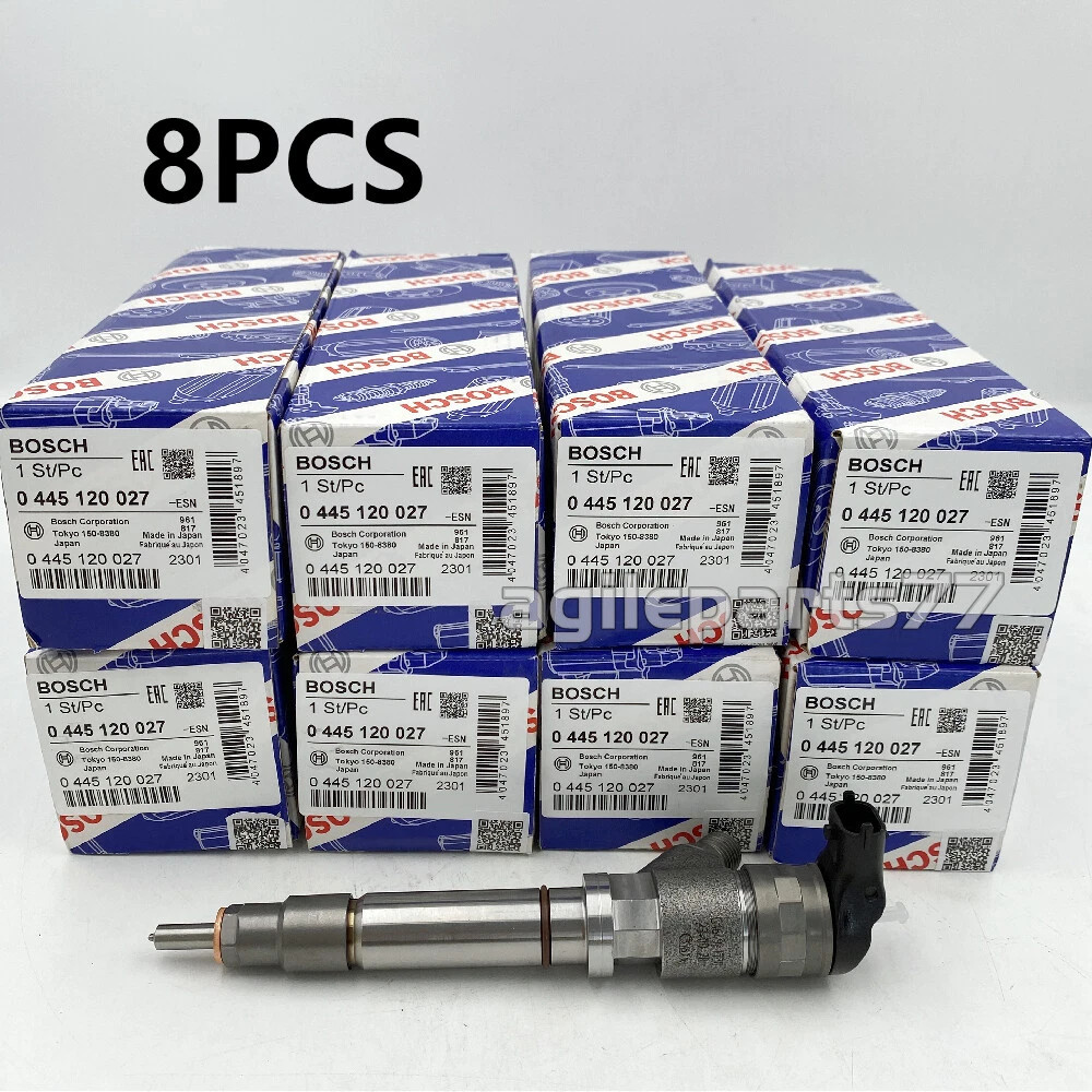 8X Bosch Fuel Injector 0986435504 for 2004.5-2005 Chevrolet GMC Duramax LLY 6.6L