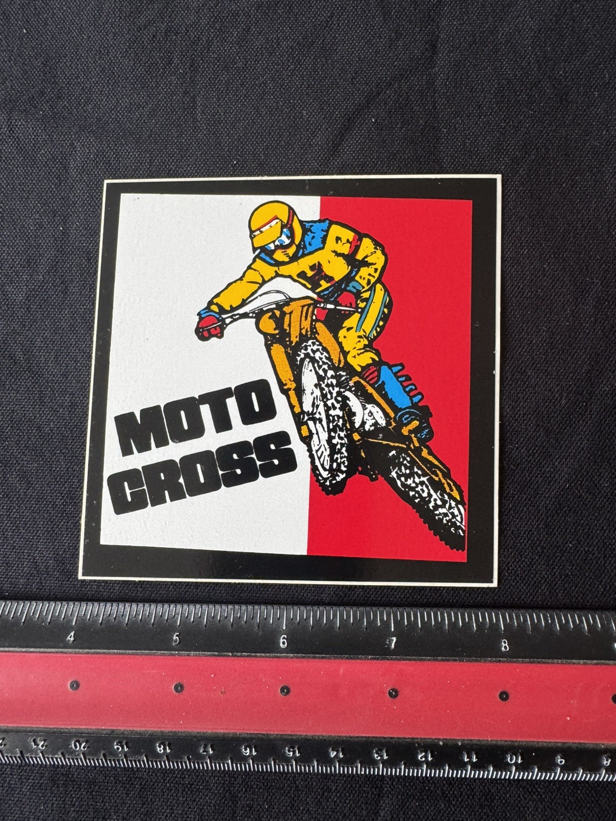 Vintage Moto Cross MX Sticker Vintage Moto Cross MX Sticker