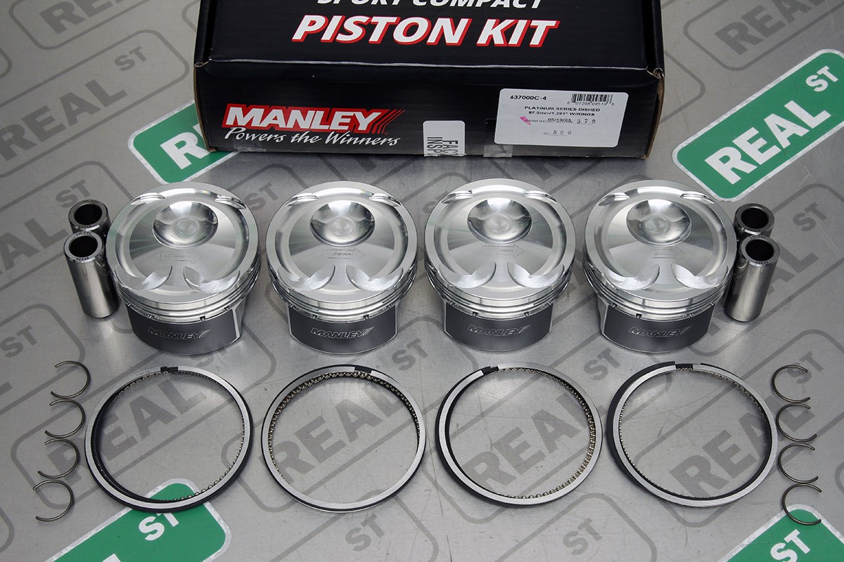 Manley Forged Pistons for Mustang Focus RS 2.3L Ecoboost 87.5mm STD Bore 9.5:1