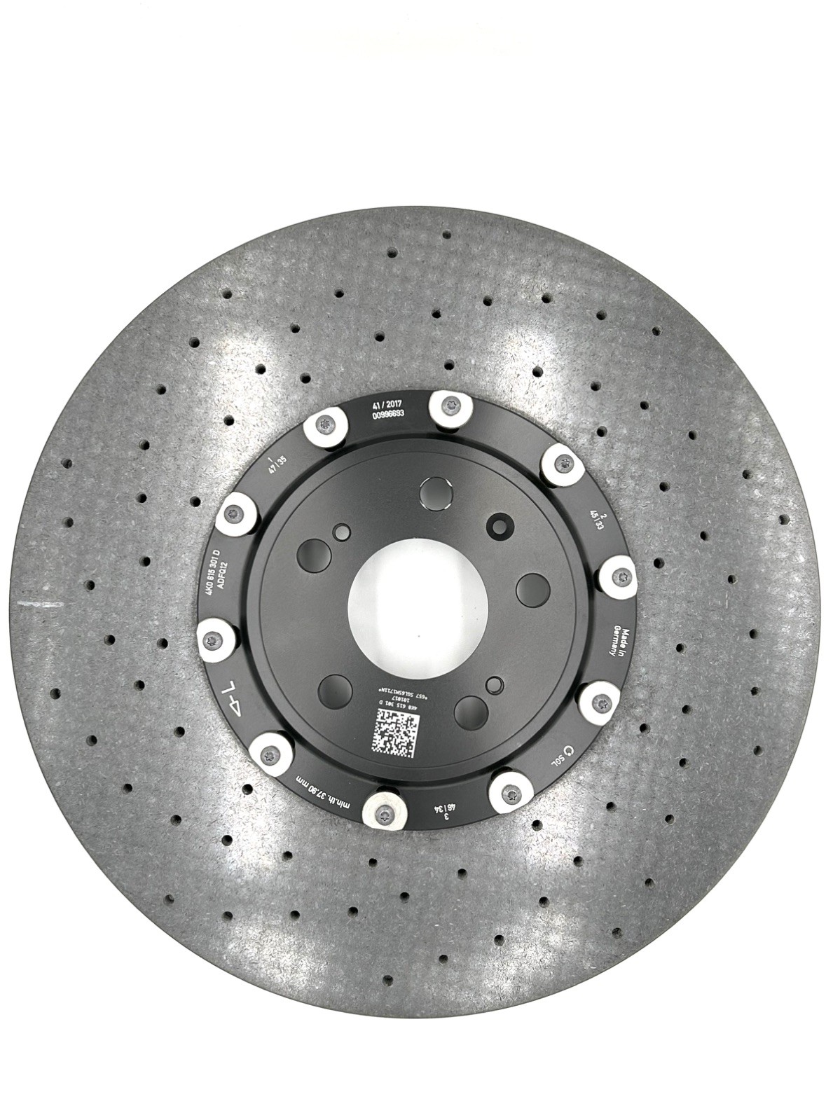 OEM 2018-2025 Audi RS5 Carbon Ceramic Rotor 4K0615301D (front, left) OEM 2018-2025 Audi RS5 Carbon Ceramic Rotor 4K0615301D (front, left)