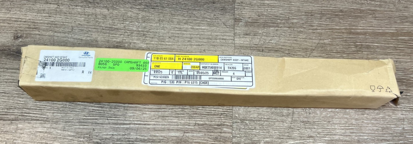 2008-2016 Hyundai Intake Camshaft OEM 24100-2G000