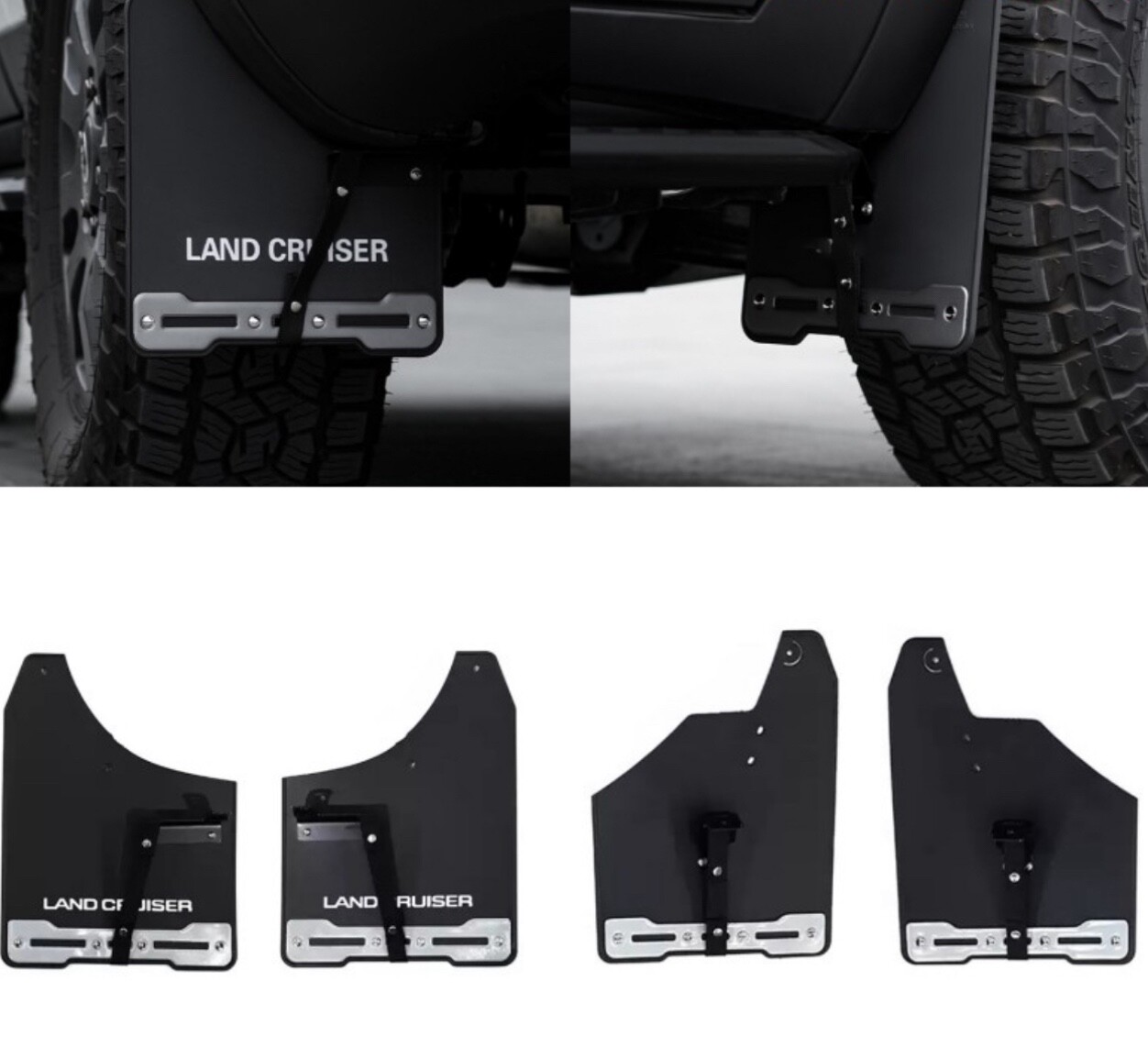 Mud Flaps for 2024-2025 Land Cruiser Prado LC250 J250 – 4PCS Splash Guards Kit Mud Flaps for 2024-2025 Land Cruiser Prado LC250 J250 – 4PCS Splash Guards Kit