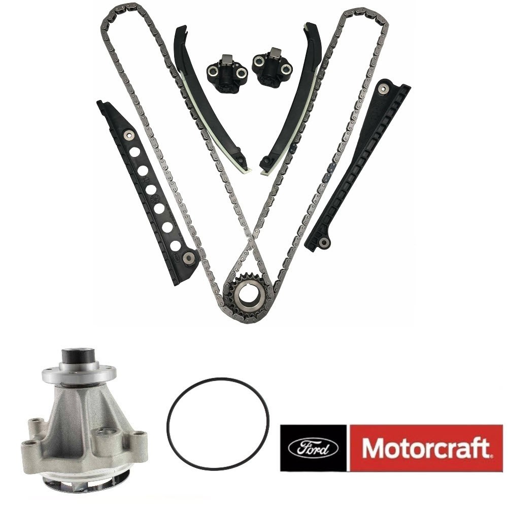 03-11 Ford Expedition Lincoln 4.6L SOHC Timing Chain Motorcraft Water Pump Kit