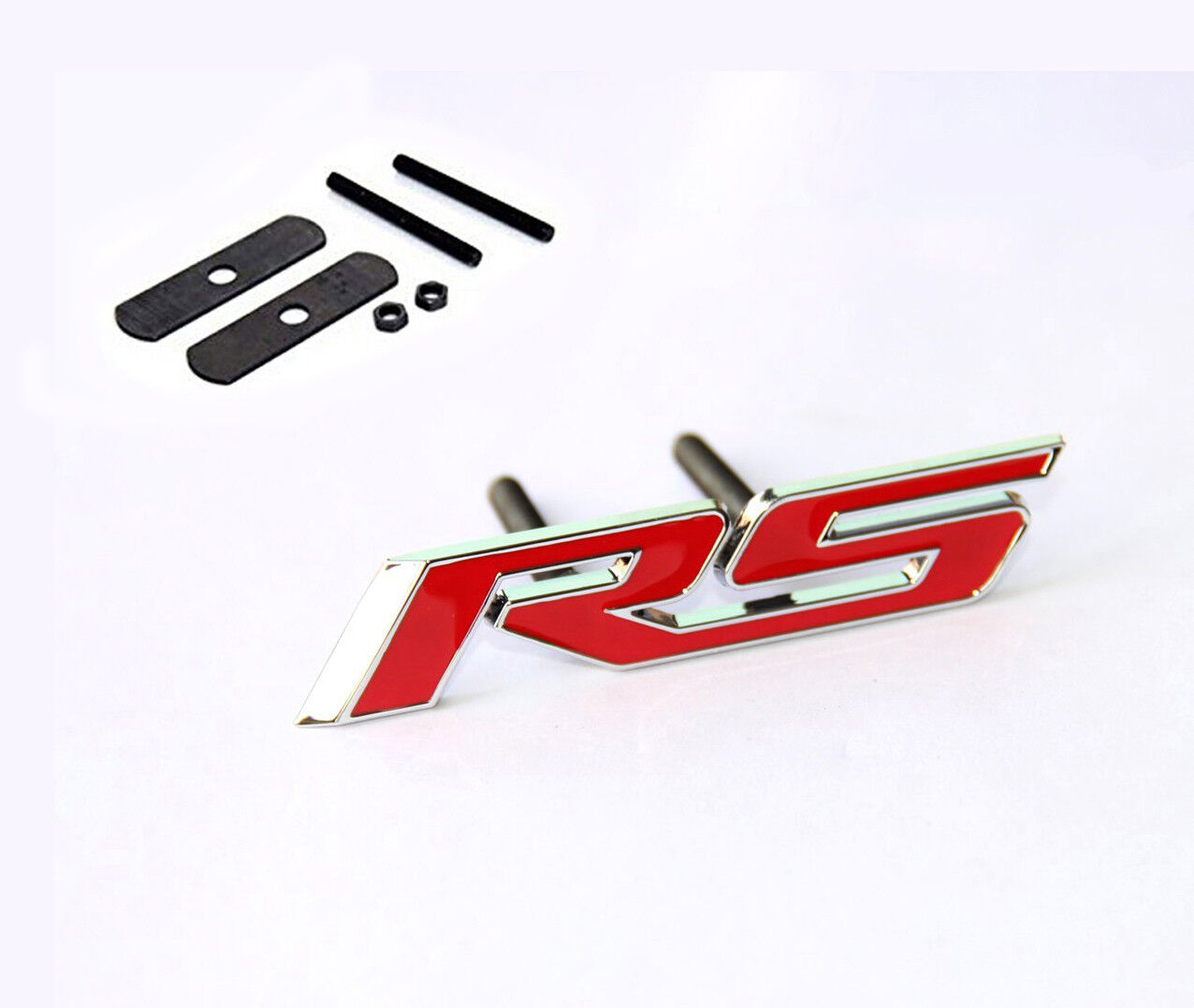 Red GENUINE Grille RS Emblem Badge R S 3D GM Camaro CHEVROLET Silverado TRUNK FU