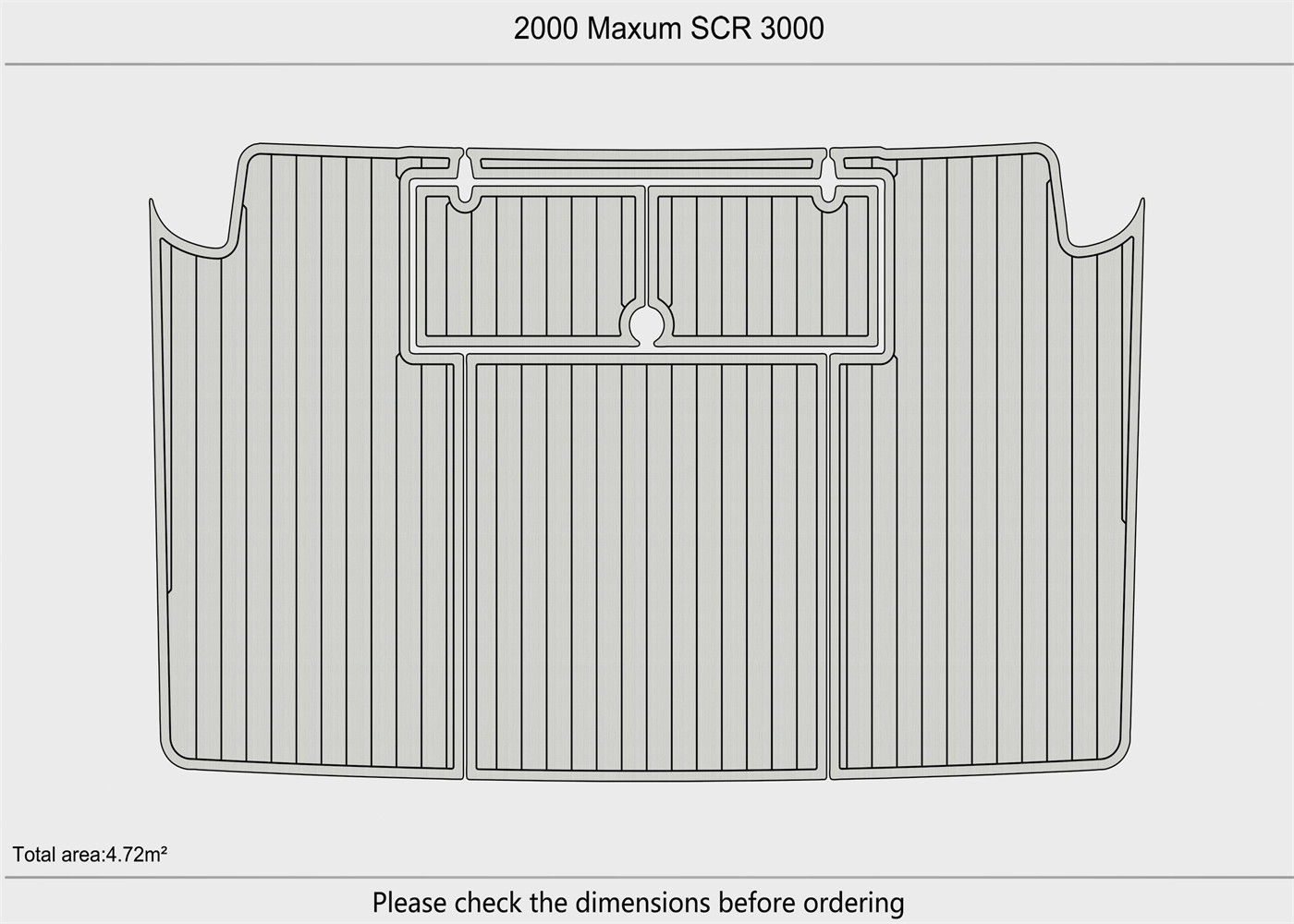 DuraEVA Seadek EVA Foam Boat flooring Fits  2000 Maxum 3000 SCR