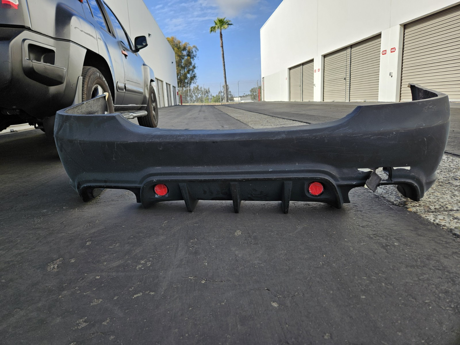 S 63 Amg Rear Bumbper FIBER Glass W Diffuser 