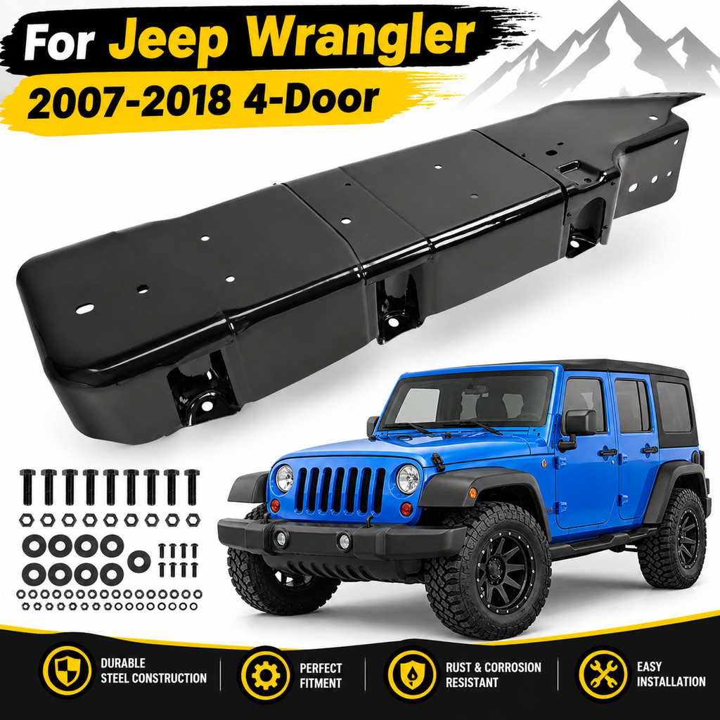 4-Door Gas Fuel Tank Skid Plate Guard For Jeep Wrangler JKU 2007 2008-2018 New