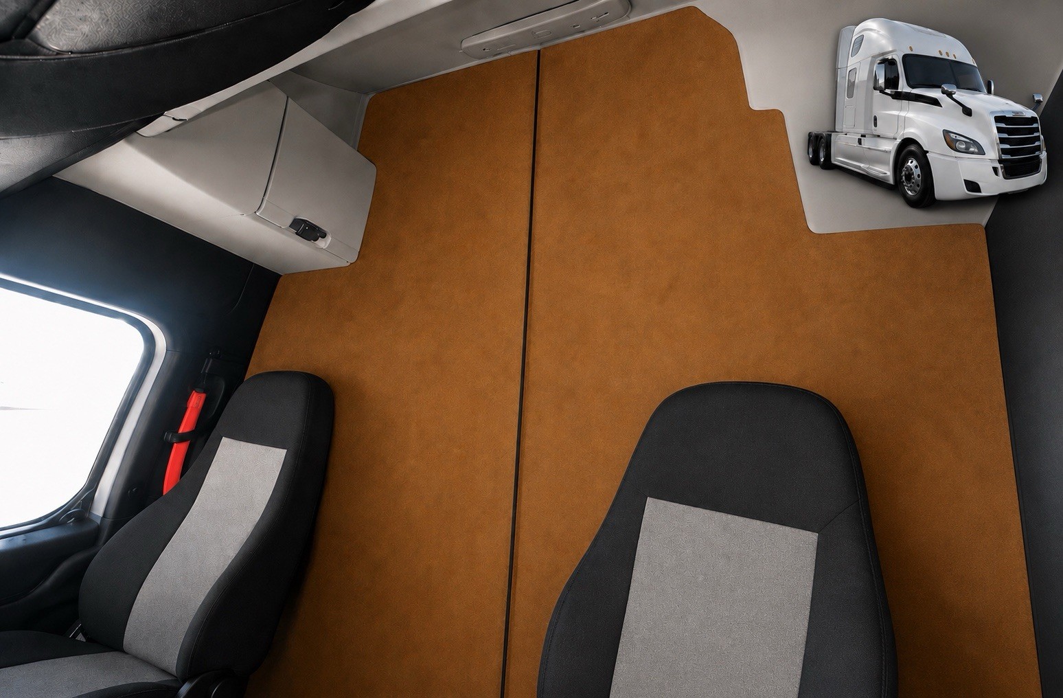Freightliner Cascadia 2019-2027 High Roof Sleeper Privacy Curtains DISCOUNT